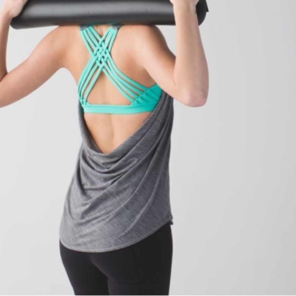 Lululemon wild tank gray and blue